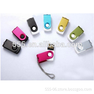 2017 Mini Swivel USB Flash Drive with keychain